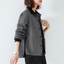 Mi Amarschmange short coat Womens Small man 2021 Autumn New loose size jacket baseball uniform