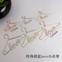 Spot Color Plated Creative Metal Accessories BJD Hanger 3 Points 6 Points Cotton Doll Mini Love Little Clothes Hang