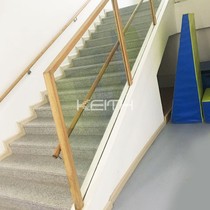 Factory direct solid aluminum alloy fixed groove can clip 10mm thickened glass stairs attic balcony pool fence