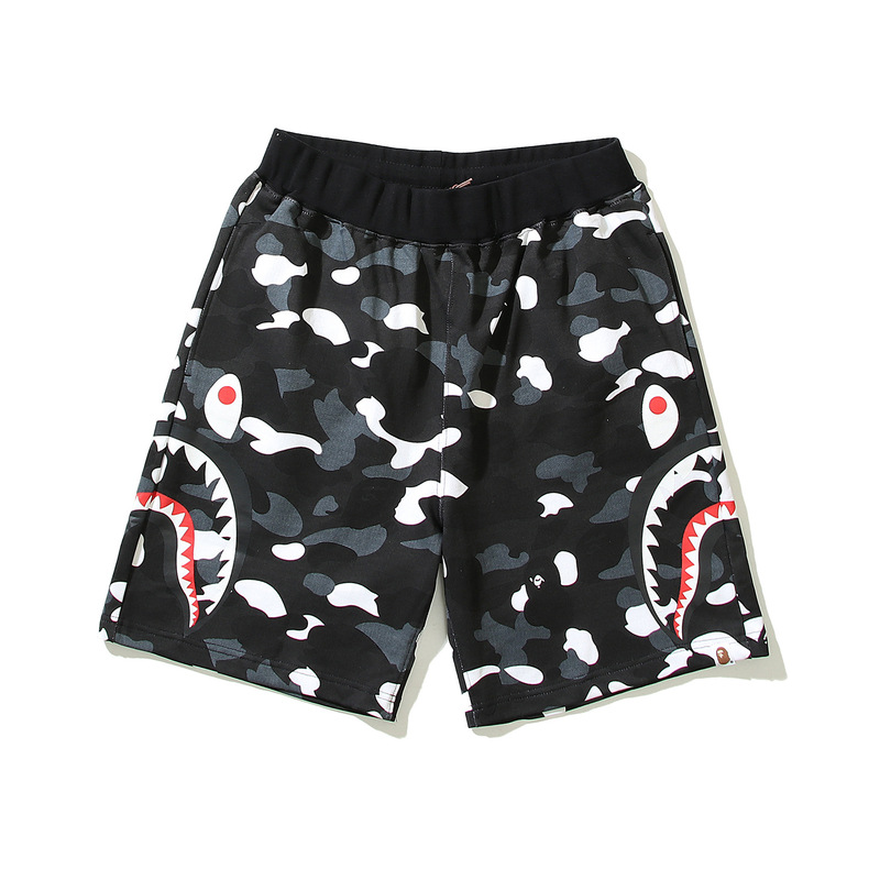 Shark Export Men's and Women's Pure Cotton Casual Shorts Hawaiian Vacation Youth 3D Printed Couple Beach Shorts