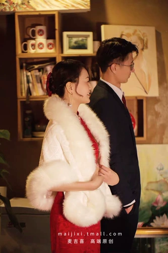 Свадебное платье для невесты, демисезонная накидка, утепленный белый плащ, куртка, ципао