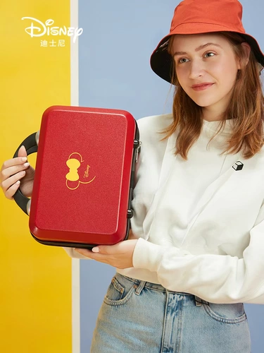 Дисней, брендовый красный чемодан с молнией, популярно в интернете, 20 дюймов