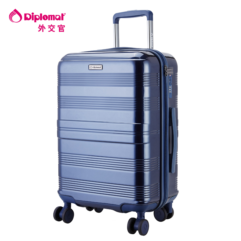 Diplomat diplomat suitcase female 20-inch Korean version of the password box suitcase 23 27 trolley case 2301
