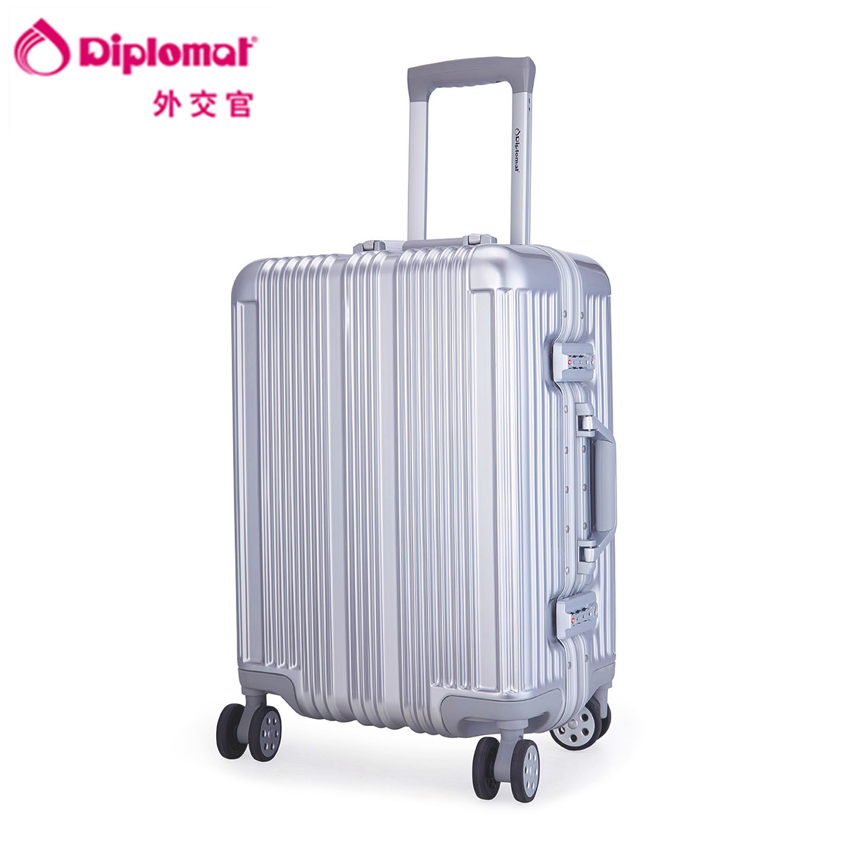 diplomat diplomat aluminium frame case 20 inch suitcase universal wheel password pull-lever case-case TC-912