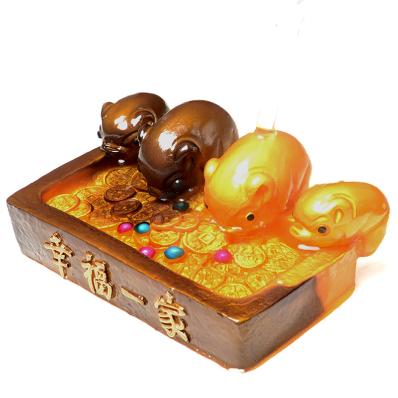 Pig Year Tea Spotting Piece Discoloration Small Pig Drinking Water Pet Gold Pig Recruiting Boutique Tea Table Purple Sand Tea Table Tea Set Accessories