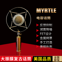 American Artisanal Myrtle Peach Golden Lady Feedback Suppression Microphone Capacitive Microphone Recording Studio Professional Recordings