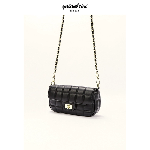 Модная цепь с ромбовидным узором, сумка на одно плечо, универсальная брендовая сумка через плечо, в стиле Шанель