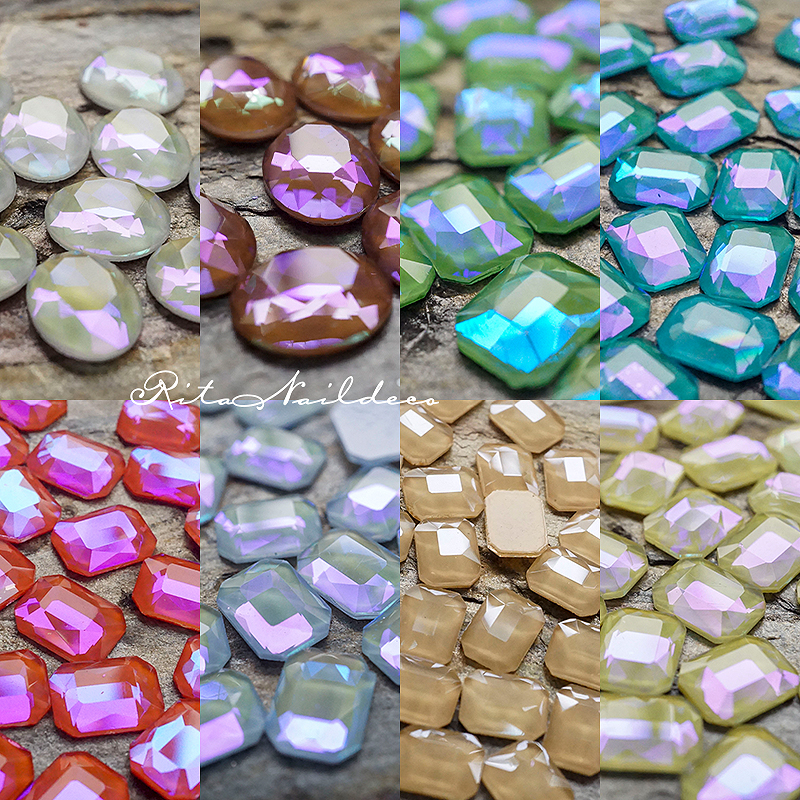 RITA Moka Drilling Makaron Candy Fluorescent Fluorescent Fluorescent Drilling Nail Summer Fantasy Color Thai Plastic Wind