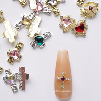 2 entry RITA Home Loving Alloy Medecchia Ornaments Beauty girl Series Wearwear accessories Cross nail ornaments