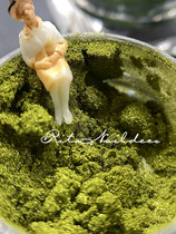 0 5G 5G green magic mirror pink nail polish with green ghost fine nail mirror powder easy to rub.