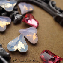 RITA Home 2 Solid Tips Bottom Drilling Crooked K9 Pile Drilling Material Wearnail DIY Protein Color Peach Hearts Drill Crystal