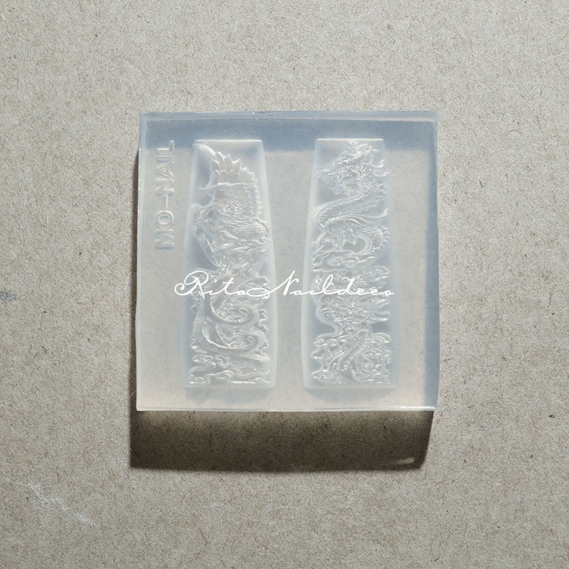 New Chinese Guangdong Nail Mould Dragon Hangyu Snake Fighting Personality Nail Stereo Ornamental Mould Europe and America Snake Release