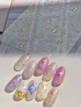 Shoot 2 new Bohemian national wind nail sticker stamping and hand-drawn fingernails sticker Rita Nail