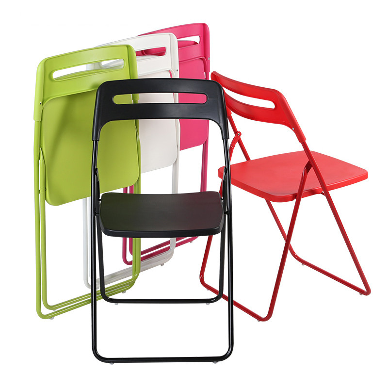 Simple Plastic Folding Chair Computer Chair Conference Chair Staff Training Back Chair Office Chair Training Chair Learning Chair