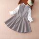 Girls' college style dress 2024 new Korean style super fashionable spring and autumn princess dress for middle-aged and older children