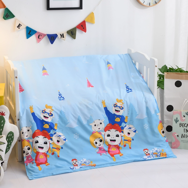 Chăn trẻ em mẫu giáo 120 * 150 được bao phủ bởi khăn trải giường cho trẻ em mùa thu và mùa đông các sản phẩm mới hỗ trợ tùy chỉnh