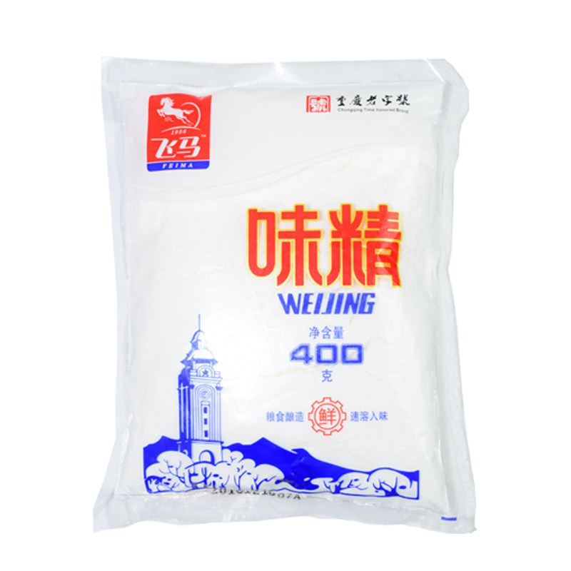 (A Bag) Chongqing Old Words Flying Horse MSG 400g Home Commercial Kitchen Fried Vegetables Fresh condiment
