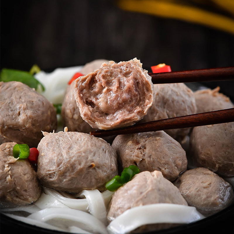 Pingong Banquet Authentic Guangdong Chaoshan Handmade Beef Ball Beef Tendon Ball Handmade Hot Pot Meatball Ingredients Combination 1000g