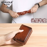 Мужской вместительный и большой картхолдер, кожаный чехол для водительских прав, из натуральной кожи, новая коллекция