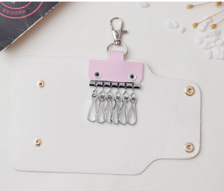 Pink Leopard Key Bag Mini Đơn giản Dễ thương Hoạt hình Thực tế Túi Key Thời trang Sáng tạo Cá tính Nhỏ Tươi và Thuận tiện ví da nam