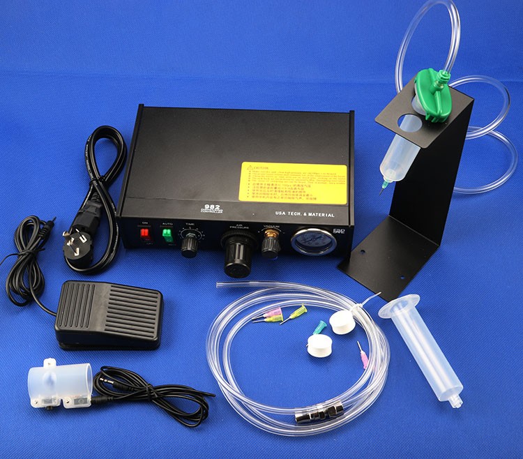 DS 982 Point Gum Machine Semi-automatic Dripping Glue Machine Manual Mode Pedalling Mode Industrial Point Gum Machine