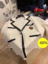 (Wheat) SANDRO 20 spring and summer academy wind rolling edge knitted short coat * CA00188