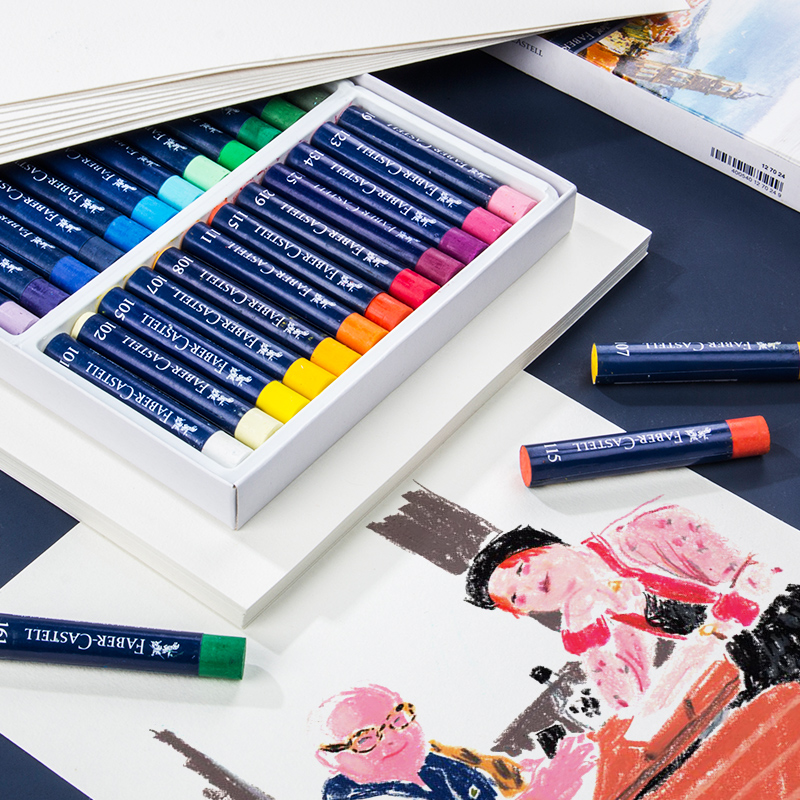 Hui Bojia oil painting stick 12 colors 24 colors 36 color Children Baby Baby Children's paintbrush can be washed color crayon colorful pen Primary School students art painting coloring pen heavy color oil Bar painting stick