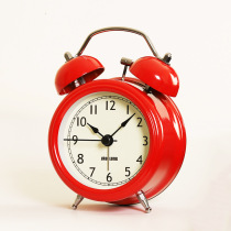 Living room nostalgic retro vintage hand metal clock childrens bedroom modern minimalist desk clock desktop alarm clock