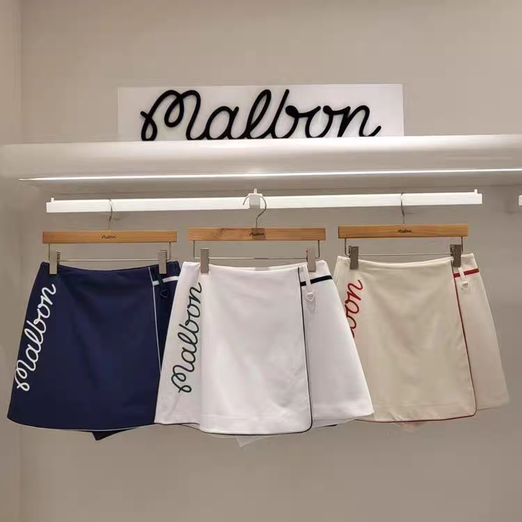New Malbon Golf Fashion Anti-Exposure Sports Casual Versatile Half Skirt