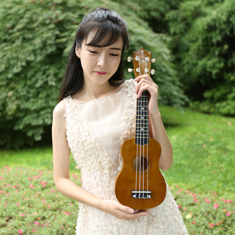 21 inch 23 inch color girl ukulele children's little guitar beginner ukrili hawaiian stringer