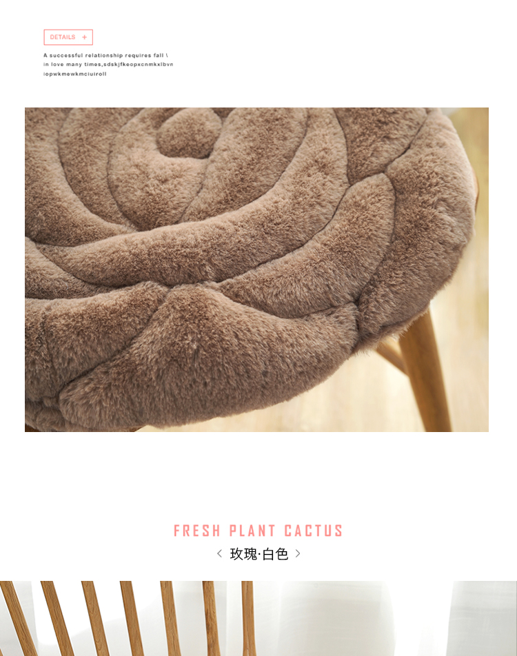 Mùa đông xe sang trọng với hoa hồng dày ghế văn phòng Bay cửa sổ đệm sofa gối dày mẫu đệm ghế sofa gỗ đẹp