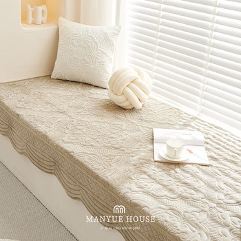Retro plush bay window mat tatami mat anti-slip