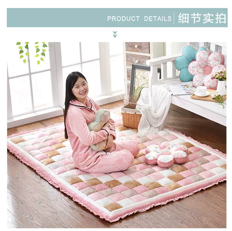 Hàn Quốc Hàn Quốc ngắn dày nhà sang trọng thảm phòng ngủ mở bàn cà phê hình chữ nhật bên cạnh giường bò mat tatami - Thảm thảm vintage