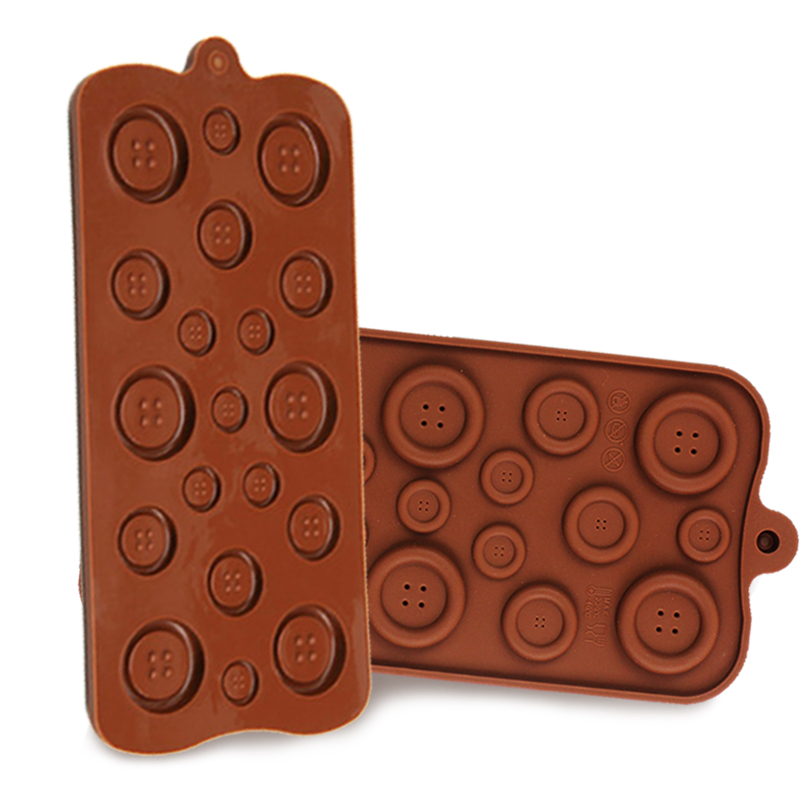Nút hình dạng silicone nút khuôn khuôn nút sô cô la khuôn bánh nướng trang trí nút fondant - Tự làm khuôn nướng khuon banh bao