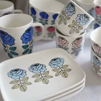 Разное общество Nordic Dry Rose Classic Cup Cup Cup Cup нерецифическая суп -чаша чашка чашка чашка квадратный диск