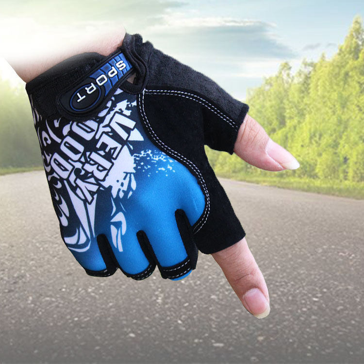 Luya windproof non-slip breathable bicycle half-finger gloves for men and women outdoor mountain bike riding general equipment gloves