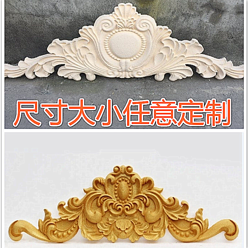 EPS foam relief European style villa exterior wall decoration door head triangle pedigree outdoor wall flower board carving