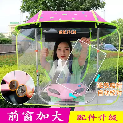 New electric car canopy electric car umbrella stainless steel cold-proof large open window Four Seasons applicable LOOG