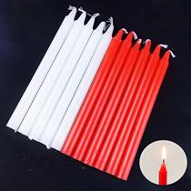 2CM Plus Coarse Red White Candle West Restaurant Hotel Home Sacrifice for Daily Lighting BaiBuddhist Strip Emergency Candle