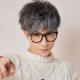 Kính gọng kính màu đen nam thủy tinh màu đỏ kính retro không kính