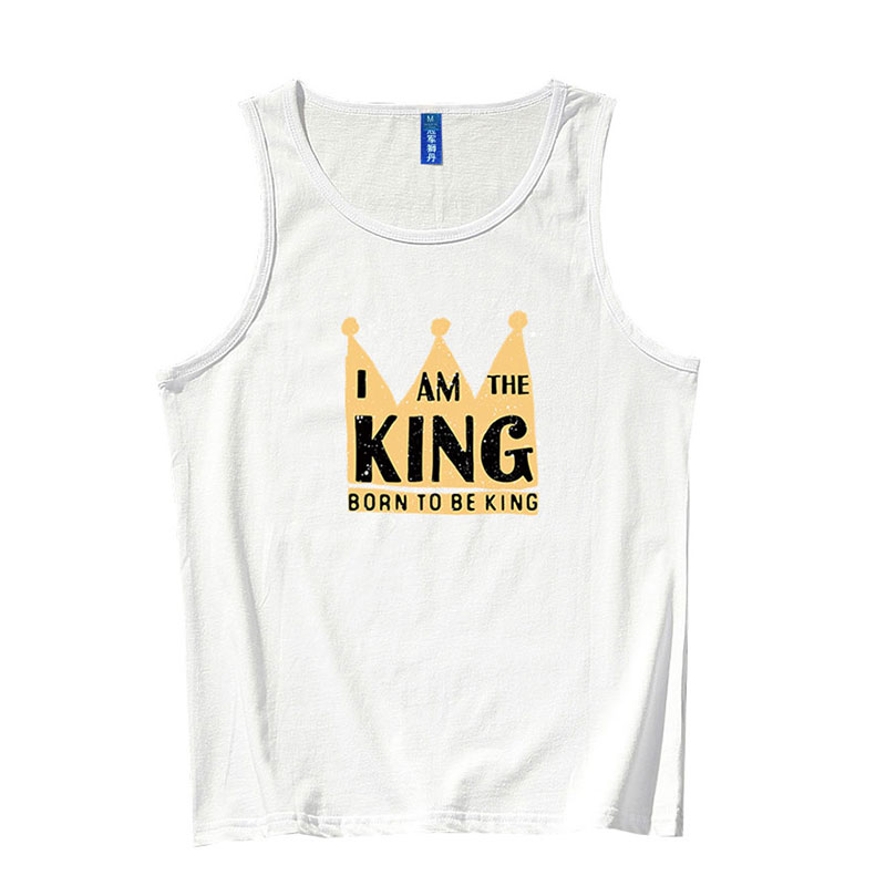 Champion Lion Dan hurdlebasketball thể dục vest của nam và nữ của thẻ sóng lỏng lẻo xu hướng cá tính tay t-shirt vai mùa hè