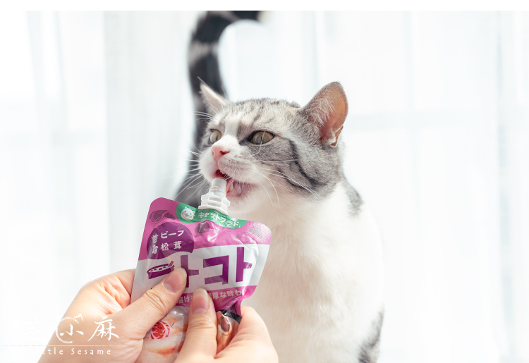 小 麻 酱 Nhật Bản Hell Kitchen Cat Sauce Wet Food Food Thực phẩm tươi tuyệt vời Gói Cat Cat Bánh kem Mèo ăn vặt - Đồ ăn nhẹ cho mèo thức ăn nhẹ cho mèo	