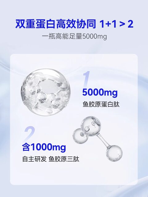 WonderLab Fish Collagen Tripeptide Small Molecule Collagen Bottle Hyaluronic Acid Oral Liquid Genuine