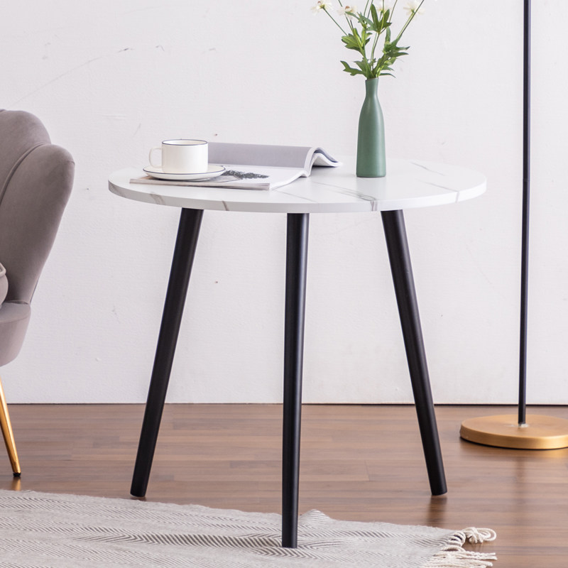 Nordic coffee table marble pattern bay window net red small coffee table living room combination simple flower table small apartment side table