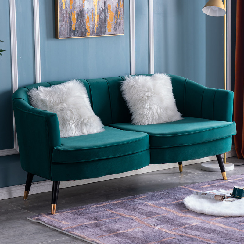 Sofa small family Nordic double double twin lazy bedroom light luxury clothing shop small sofa balcony sofa chair