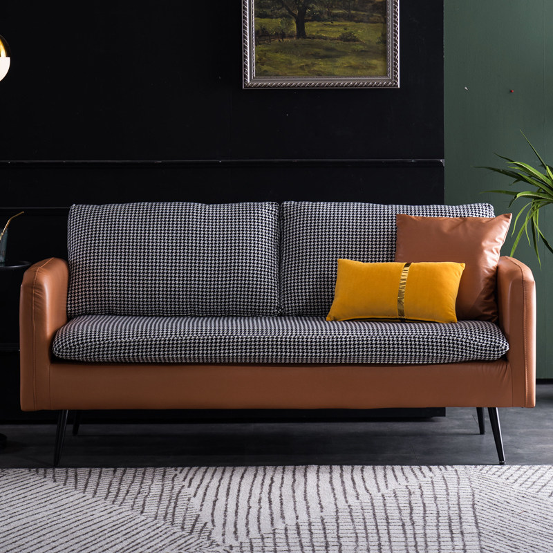 Double Sofa Small Family Type Light Lavish Modern Minima Gig Clothing Shop Duo Bedroom Living Room Home Small Sofa-Taobao