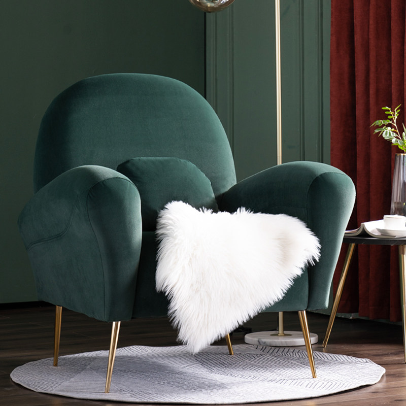 Single sofa light luxury Nordic tiger chair net red ins modern minimalist bedroom balcony leisure study sofa chair