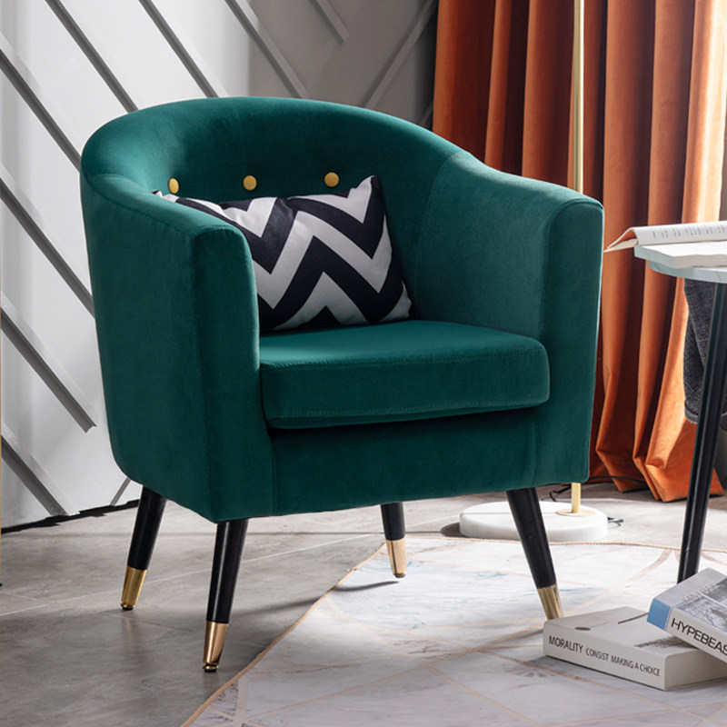 Dario lazy sofa light luxury simple modern Nordic single sofa balcony bedroom mini leisure sofa chair