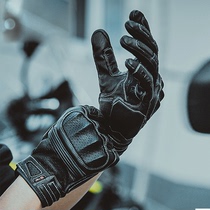 Alien snail motorcycle gloves Mens Four Seasons retro gloves lambskin locomotive gloves anti-fall windproof Knight gloves