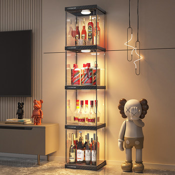 Wine Cabinet Display Cabinet for Home Living Room, New and Exquisite, Trendy 2025 Model, Wall-Mounted Shelf, Small Light Luxury Wine Rack